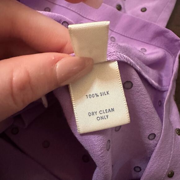 Rebecca Minkoff purple studded shift silk mini dress size 6 - Picture 9 of 12